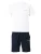 JACK & JONES Joggingpak ‘JJCOLLEGE’  donkerblauw / wit