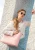 Wittchen Dames eco-leren shopper met gevlochten accenten, roze eco-leer