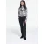 The Kooples Pantalon Costume Bas Evase Detail Bande Satin Black