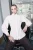 Trendyol Modest Dames Wit Effen Lang Getailleerd Modest Overhemden