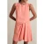 Reiss Short Drape Dress Coral