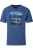 Redmond T-Shirt ronde hals blauw, Bedrukt