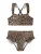 NAME IT Bikini ‘NMFZANIMAL’  lichtbruin / donkerbruin / zwart