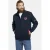 Jan Vanderstorm sweatvest ATLI Plus Size met printopdruk donkerblauw