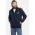 Jan Vanderstorm sweatvest ATLI Plus Size met printopdruk donkerblauw