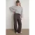 Hoge taille instap rechte broek met zakken