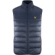 Lyle & Scott Golden Eagle Logo Navy Blue Wadded Gilet