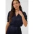 Saint Tropez viscose mini jurk met ceintuur – marineblauw