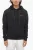 Geborstelde katoenen hoodie met juwelen in het zwart