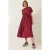 Midi-jurk met Ruffledetails