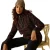 Regatta Frankie-fleece met halve rits en luipaardprint voor dames, van borg-materiaal (Bruin/zwart)