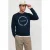 JACK & JONES regular fit sweater met print – donkerblauw
