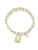 Yokoamii Armband  goudgeel / wit