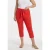 YOEK slim regular waist bermuda short rood