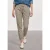 Street One Dames Slim Leg broek in papertouch kwaliteit in Beige