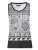 KOROSHI Top  zwart / wit