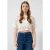 QS kanten cropped top wit