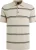 Vanguard Knitted Poloshirt Streep Beige