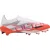 Puma Ultra 5 Ultimate voetbalschoenen voor heren, voor harde ondergrond (Wit, Rood)