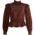 Ganni seersucker blouse met ruitpatroon in meerdere kleuren van polyester