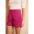 Lofty Manner straight regular waist casual short fuchsia