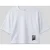 Overmaatse Crop Crew Neck T-Shirt met Pocket
