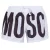 Moschino merkprint logo witte korte zwemshort
