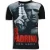 Local Fanatic El padrino face digital rhinestone t-shirt