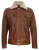 Heren truckershirt leren jas-Galway