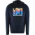 Love Moschino Multi Logo Navy Blue Hoodie