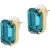 OTAZU Lady Di Earrings Blue Zircon Blue