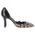 Manolo Blahnik Puntige Pumps in Multicolor Raffia