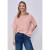 Street One Dames Shirt met korte mouwen en gestructureerde strepen in Rood