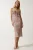 Happiness İstanbul Jurk  donkerbeige / wit
