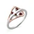 Orphelia Dames 925 Sterling Zilveren Ring – Zilver/Roze ZR-7496