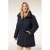 Miss Etam Plus softshell jas donkerblauw
