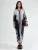 MSN Collection Jurk  pastelblauw / zwart / wit