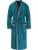 normani Badjas lang  turquoise / cyaan blauw / bordeaux / wit