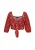 faina Blouse  turquoise / rood
