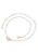 faina Ketting  rose-goud / parelwit