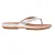 FitFlop Gracie leren platte teenslippers voor dames (Zilver)