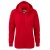 Russell Dames Premium Authentieke Hoodie met rits (3-laagse stof) (Klassiek rood)