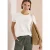Shirt met ronde hals en foliedruk