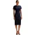 Boss Dukeva-wikkeljurk voor dames (Donkerblauw)