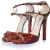 Jimmy Choo Python sandaal in oranje en roze
