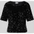 Pieces Blousetop met all-over pailletten