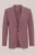 WE Fashion – Heren regular fit blazer van linnenmix – Regular fit – Oudroze – Katoen –