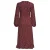 Anytime crinkle overslagjurk met polkadotprint bordeauxrood/roze