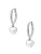 Hey Happiness Oorbellen ‘Heart Huggie’  zilver