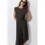 Mango midi jurk met ceintuur – bruin